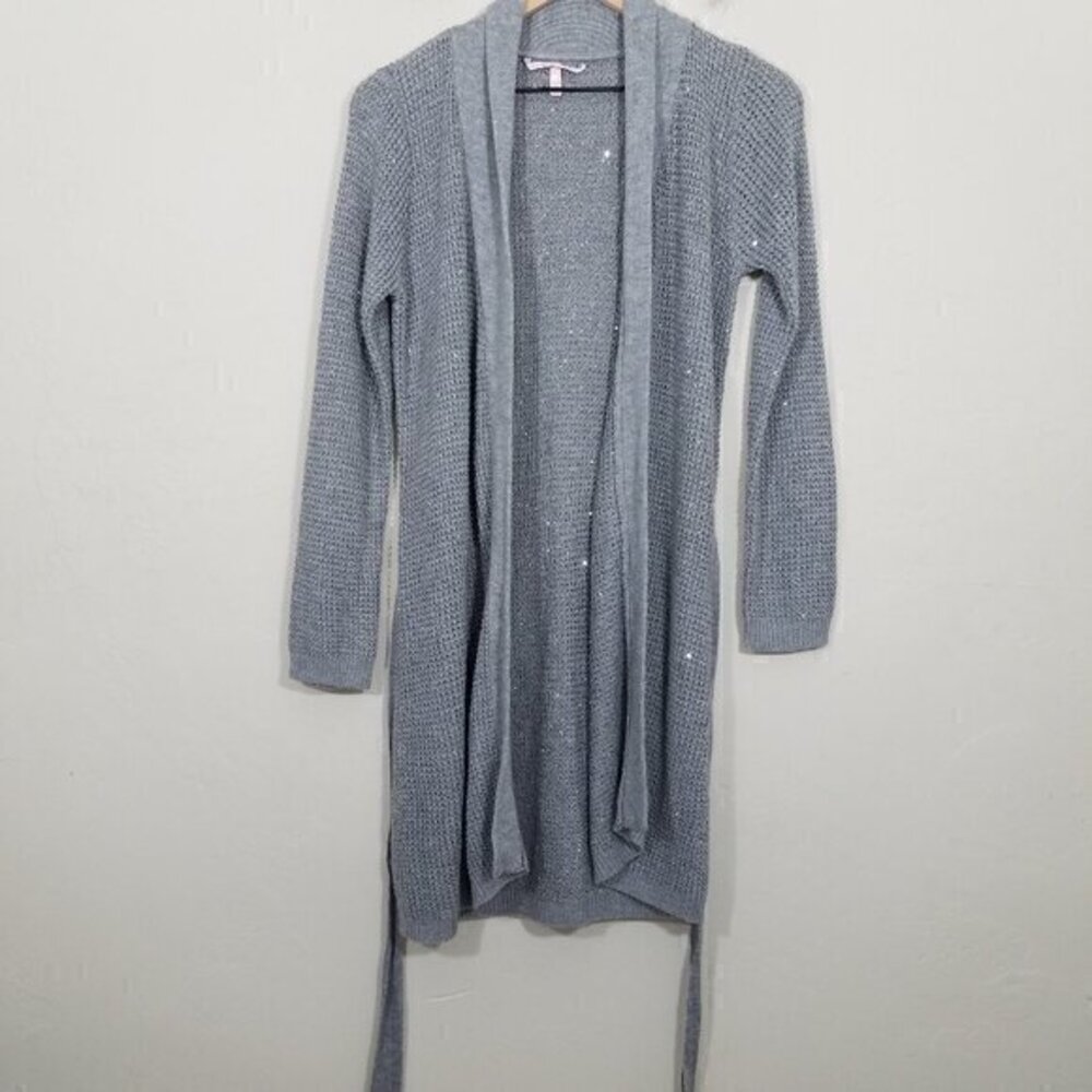Victoria's Secret Sequins Sweater Open Front Cardigans Long Sleeve Size M